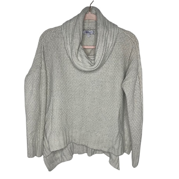JENNIFER LOPEZ Cream Oversized Cowl Neck Sweater XS - Picture 2 of 7